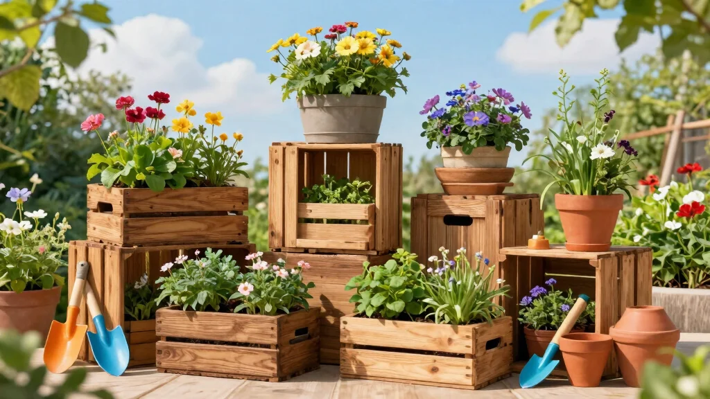 11 Rustic Crate Plant Stand Ideas [DIY Projects]