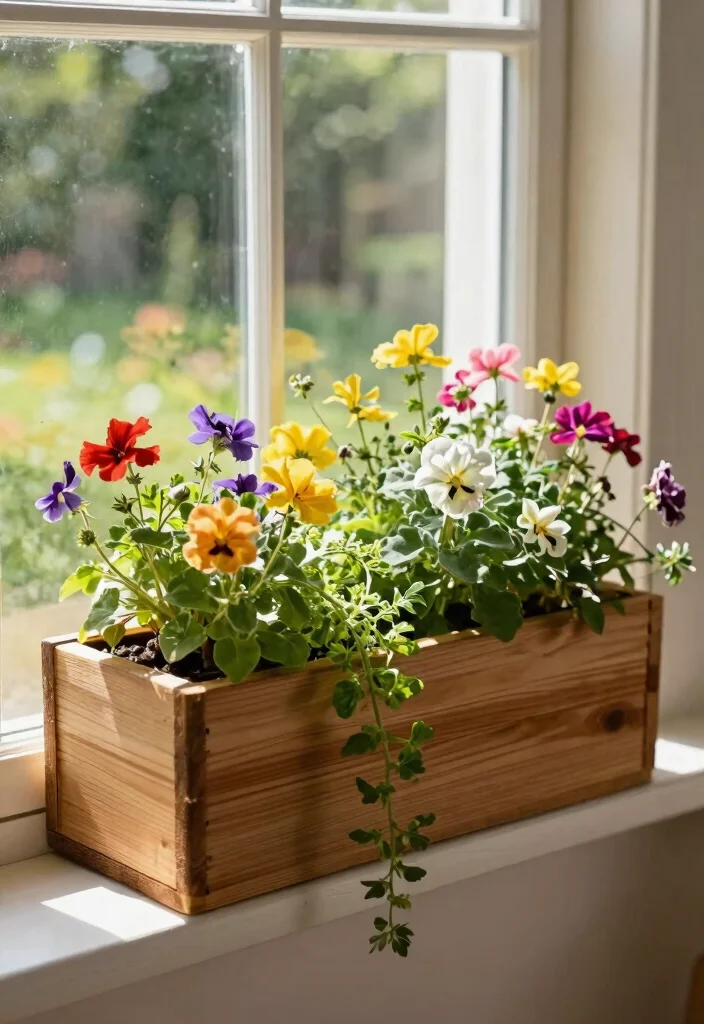 11 Smart Window Plant Stand Ideas for Sunlight Lovers 2. Window Box Wonder 0