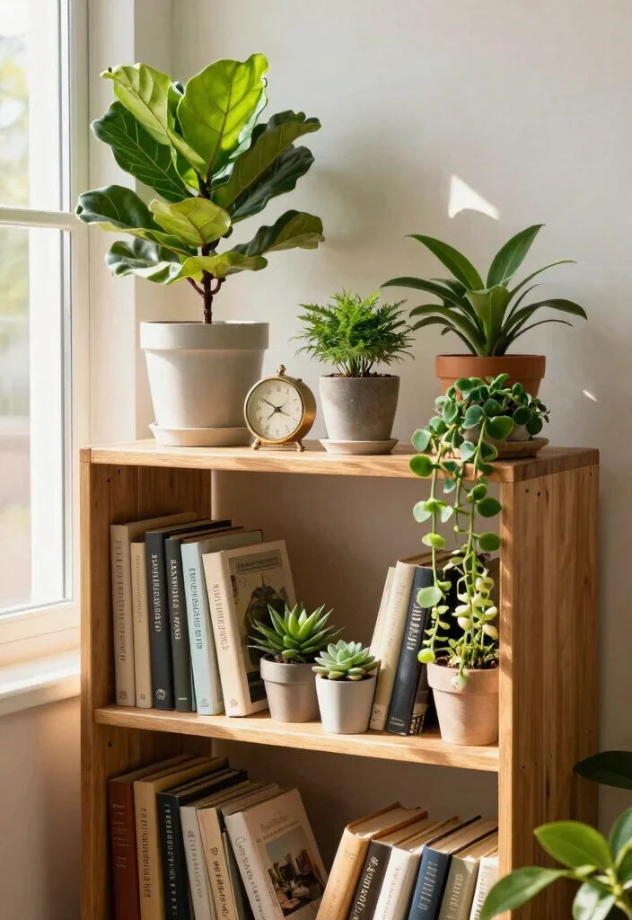11 Smart Window Plant Stand Ideas for Sunlight Lovers 3. Multi Functional Bookshelf Stands 0
