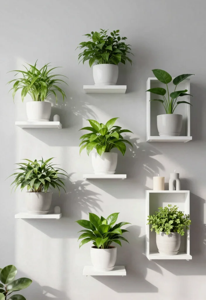 11 Smart Window Plant Stand Ideas for Sunlight Lovers 8. Minimalist Wall Mounted Stands 0