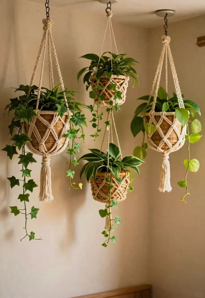 11 Space Saving Corner Plant Stand Ideas Tight Spots 4. Hanging Corner Planters for a Dramatic Effect 0