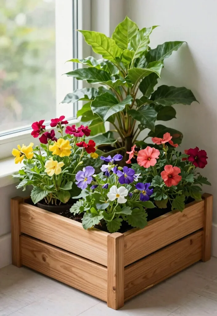 11 Space Saving Corner Plant Stand Ideas Tight Spots 8. Corner Planter Boxes for Cohesive Design 0