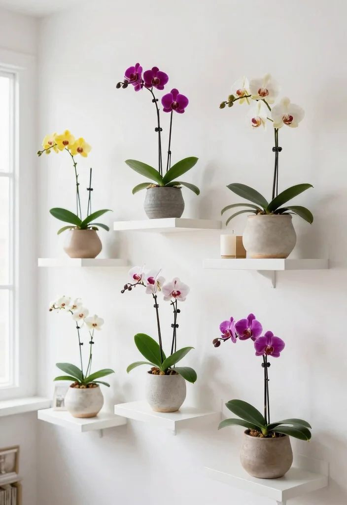 11 Special Orchid Plant Stand Ideas Pro Tips 2. Floating Shelves for a Modern Look 0