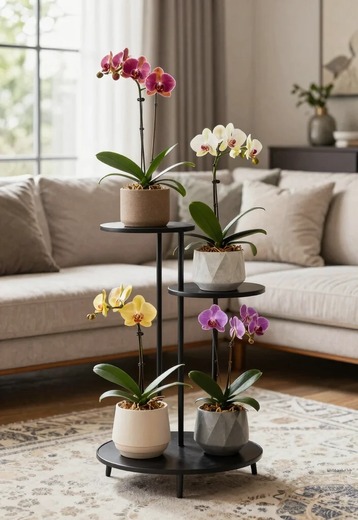 11 Special Orchid Plant Stand Ideas Pro Tips 3. Multi Tiered Plant Stands 0