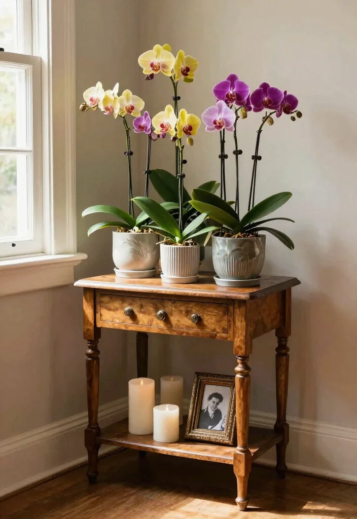 11 Special Orchid Plant Stand Ideas Pro Tips 5. Repurposed Furniture as Plant Stands 0