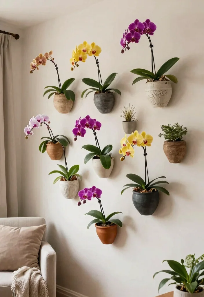 11 Special Orchid Plant Stand Ideas Pro Tips 7. Wall Mounted Planters 0
