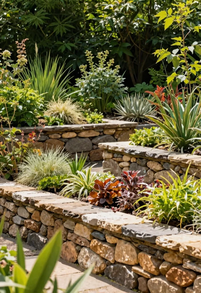 11 Stylish Planter Pot Ideas for Outdoor Inspiration 5. Stone and Pebble Planters 0