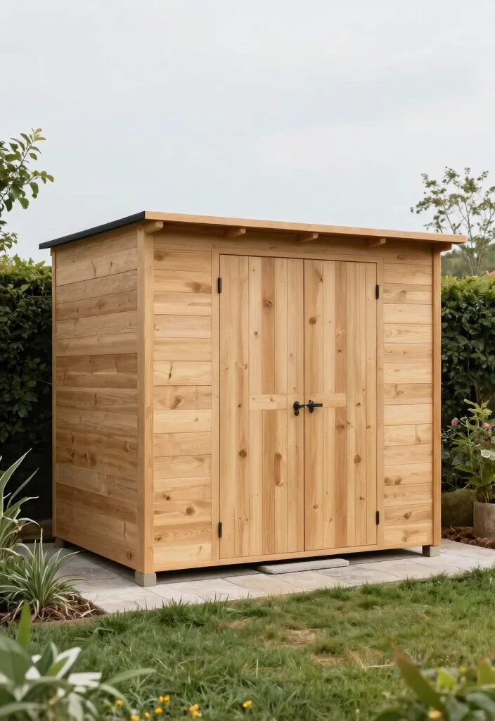 11 Timeless Rustic Garden Shed Ideas for a Farmhouse Vibe 11. The Minimalist Rustic Shed 0