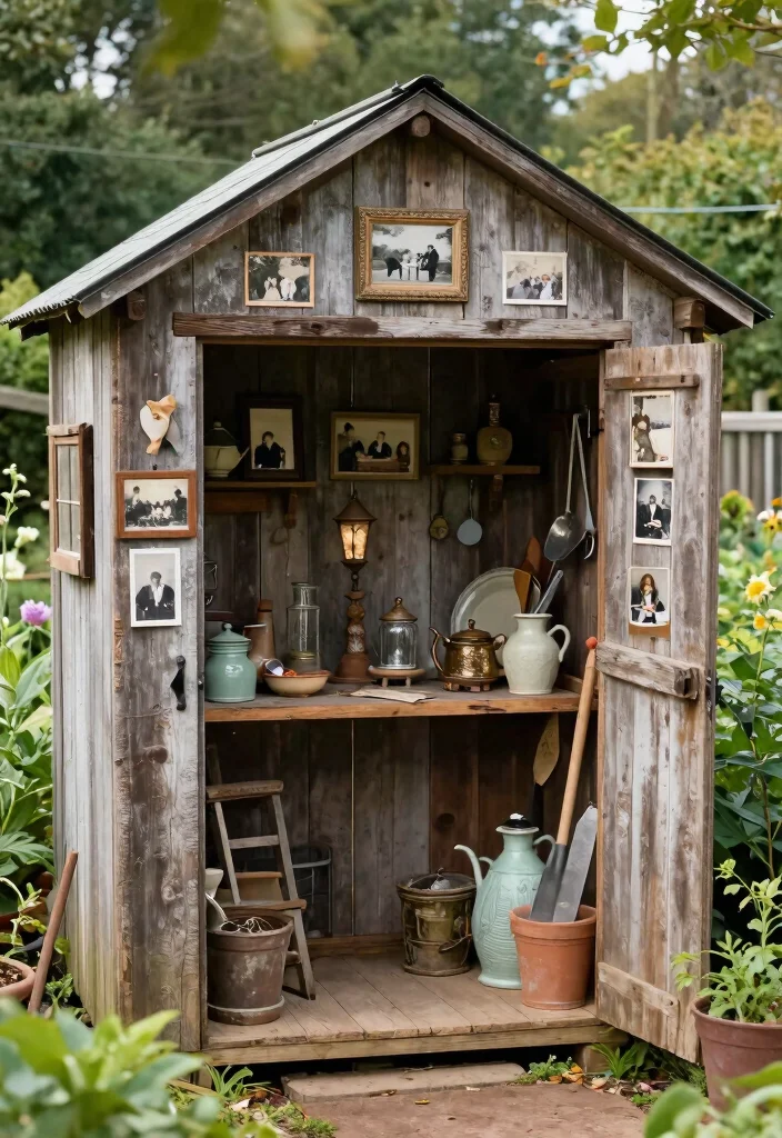 11 Timeless Rustic Garden Shed Ideas for a Farmhouse Vibe 7. The Family Heirloom Shed 0