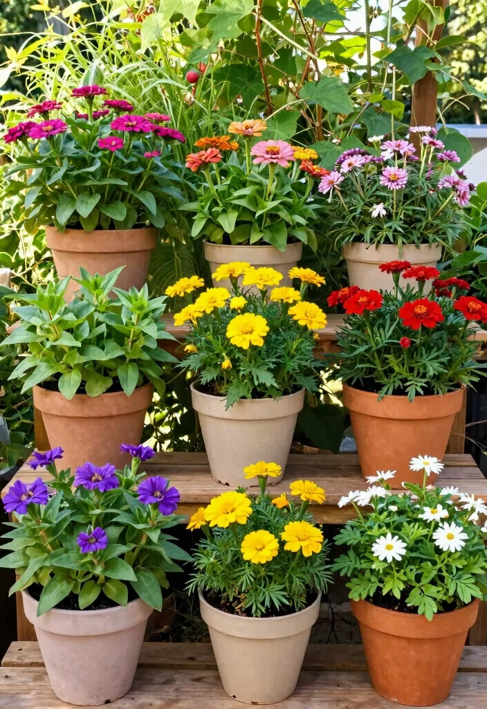 11 Vibrant Flower Planter Ideas for Full Sun Survival 2. Colorful Container Combinations 0