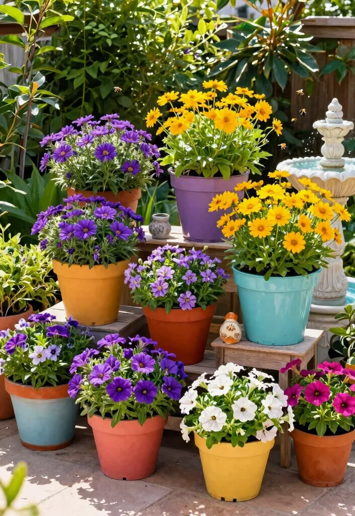 13 Best Outdoor Perennial Planter Ideas for Every Year 3. Colorful Container Combinations 0