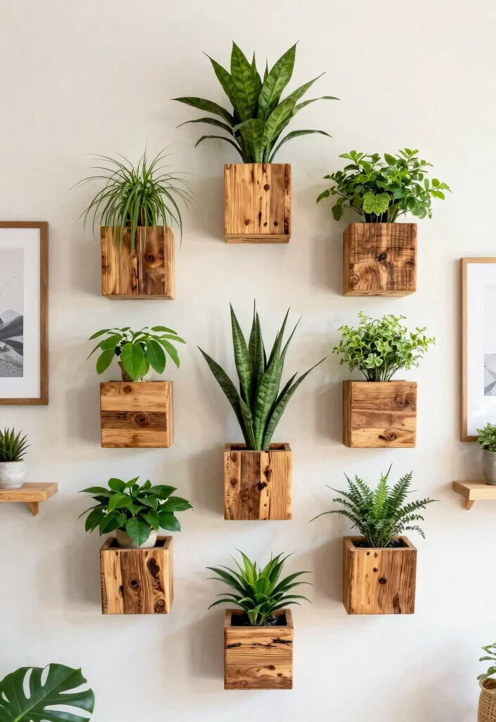13 Easy Indoor Plant Stand Ideas DIY Wood Projects 11. Wall Mounted Plant Holders 0