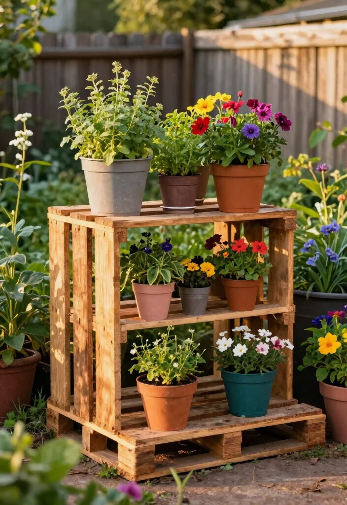 13 Easy Indoor Plant Stand Ideas DIY Wood Projects 5. Multi Purpose Pallet Stand 0