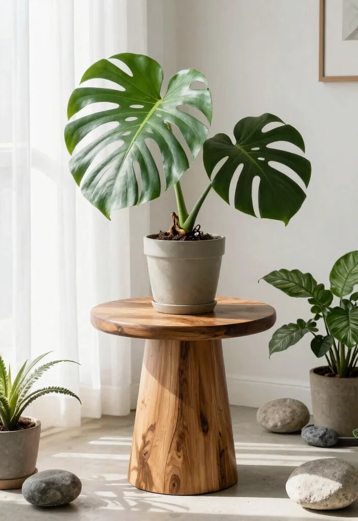 13 Easy Indoor Plant Stand Ideas DIY Wood Projects 8. Pedestal Plant Stand 0