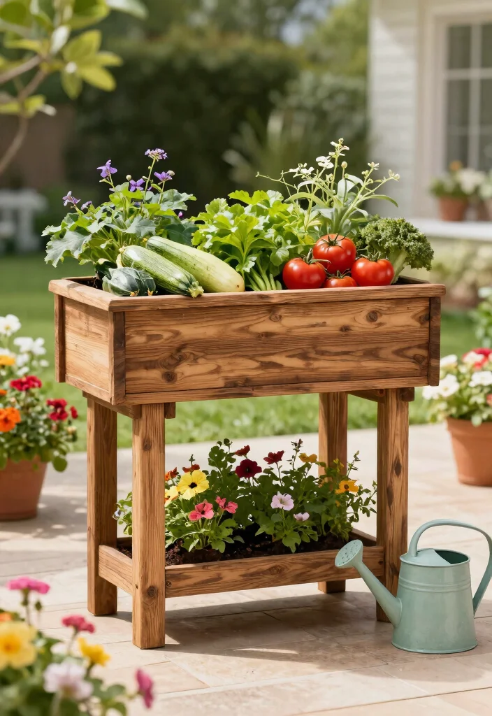 13 Efficient Raised Planter Ideas for Vegetable Gardens 8. Elevated Planter Boxes 0
