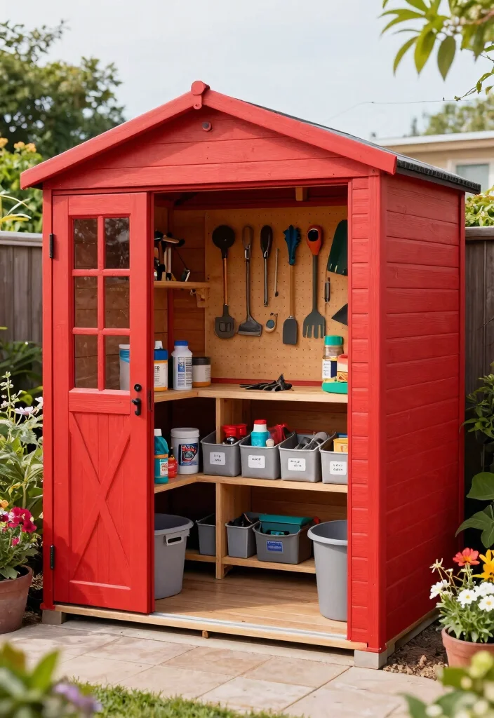 13 Incredible Garden Shed Makeover Inspiration Before After 8. Functional Tool and Storage Shed 0