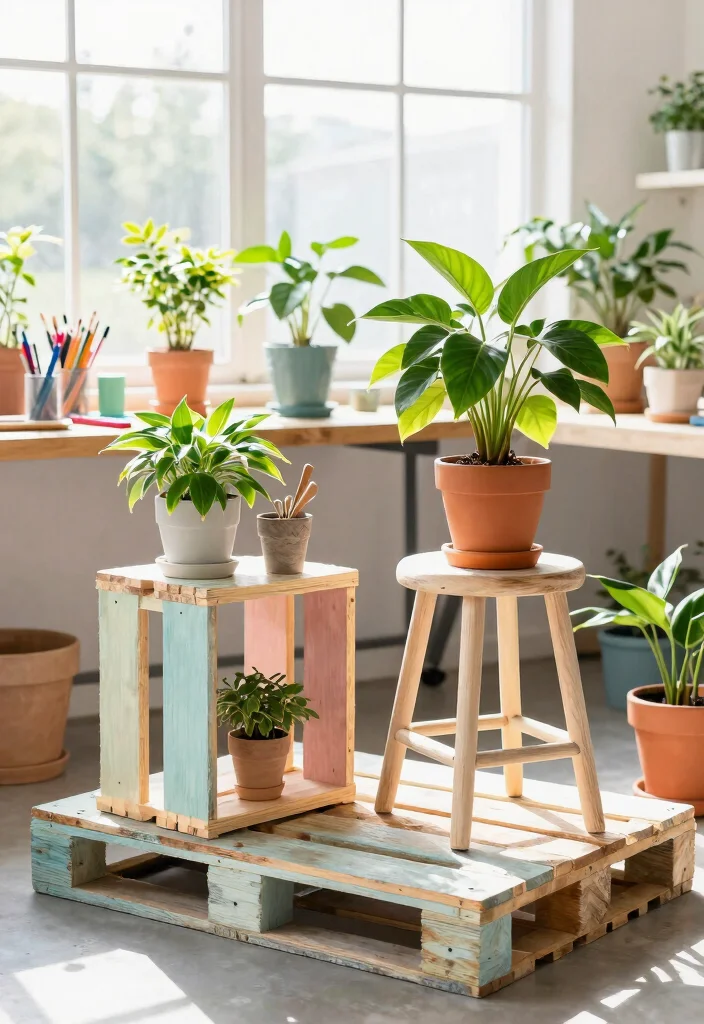 13 Most Stylish Plant Stand Inspiration for Your Pin 9. DIY Plant Stand Ideas 0