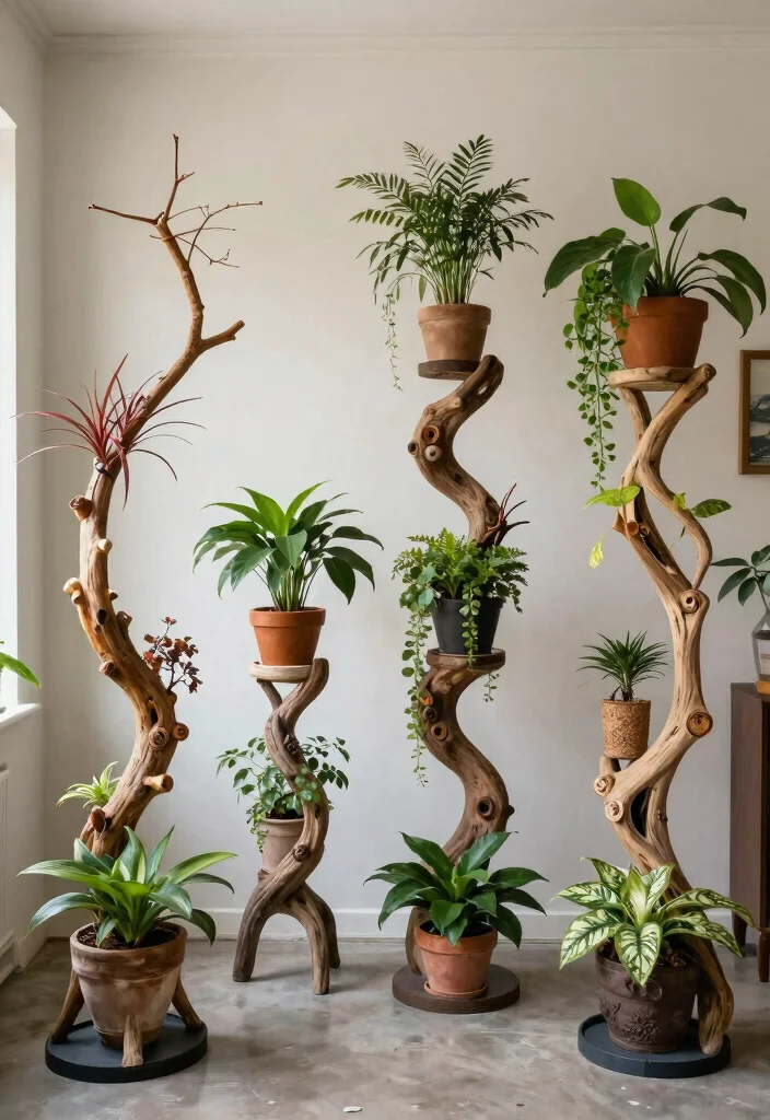 13 Professional Plant Stand Design Ideas for Every Style 13. Artistic Plant Stands 0