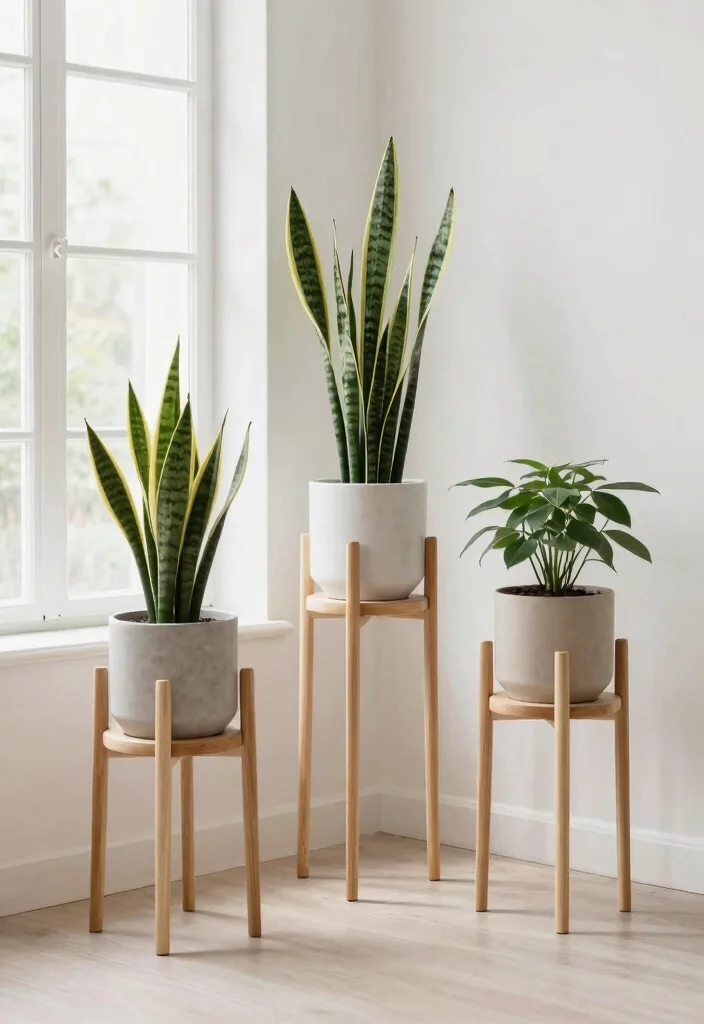 13 Professional Plant Stand Design Ideas for Every Style 5. Scandinavian inspired Stands 0