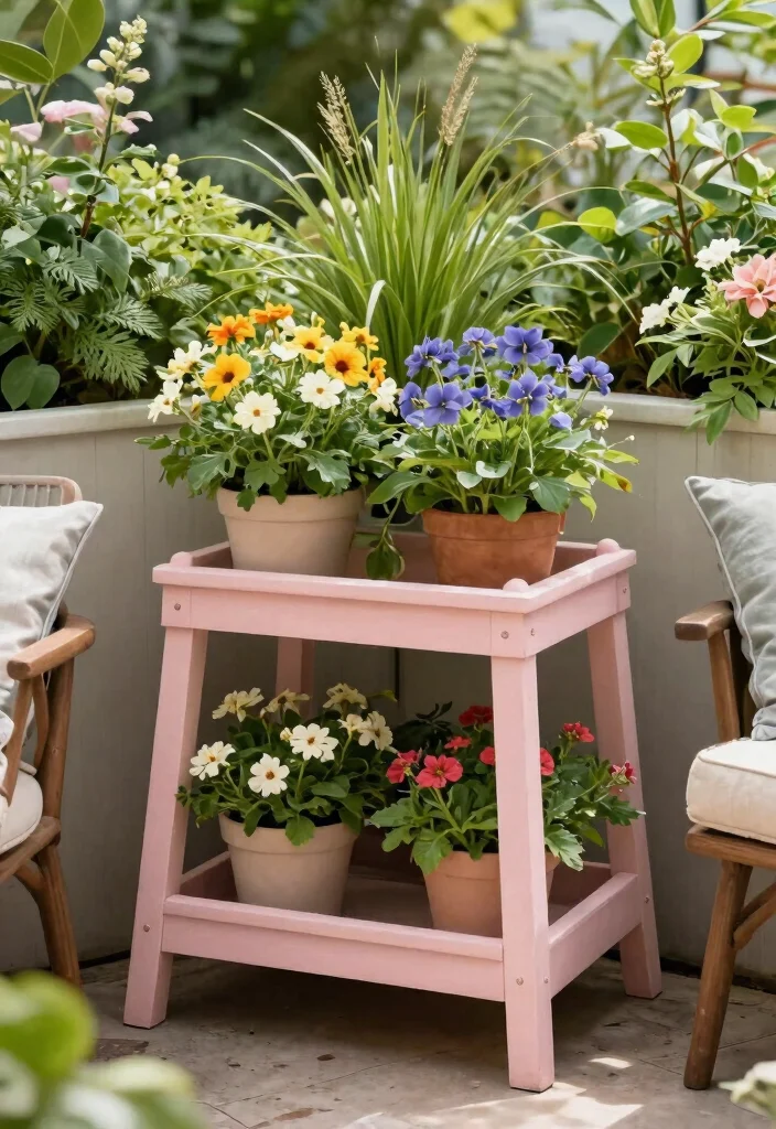 13 Sturdy Outdoor Plant Stand Ideas for Patios and Decks 6. Corner Plant Stands 0