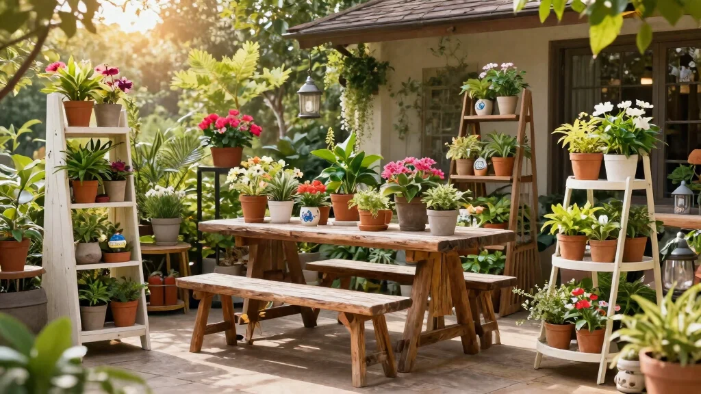13 Sturdy Outdoor Plant Stand Ideas for Patios and Decks