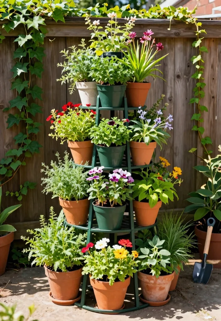 13 Sturdy Outdoor Planter Stand Ideas Better Display 4. Vertical Garden Planter Stand 0