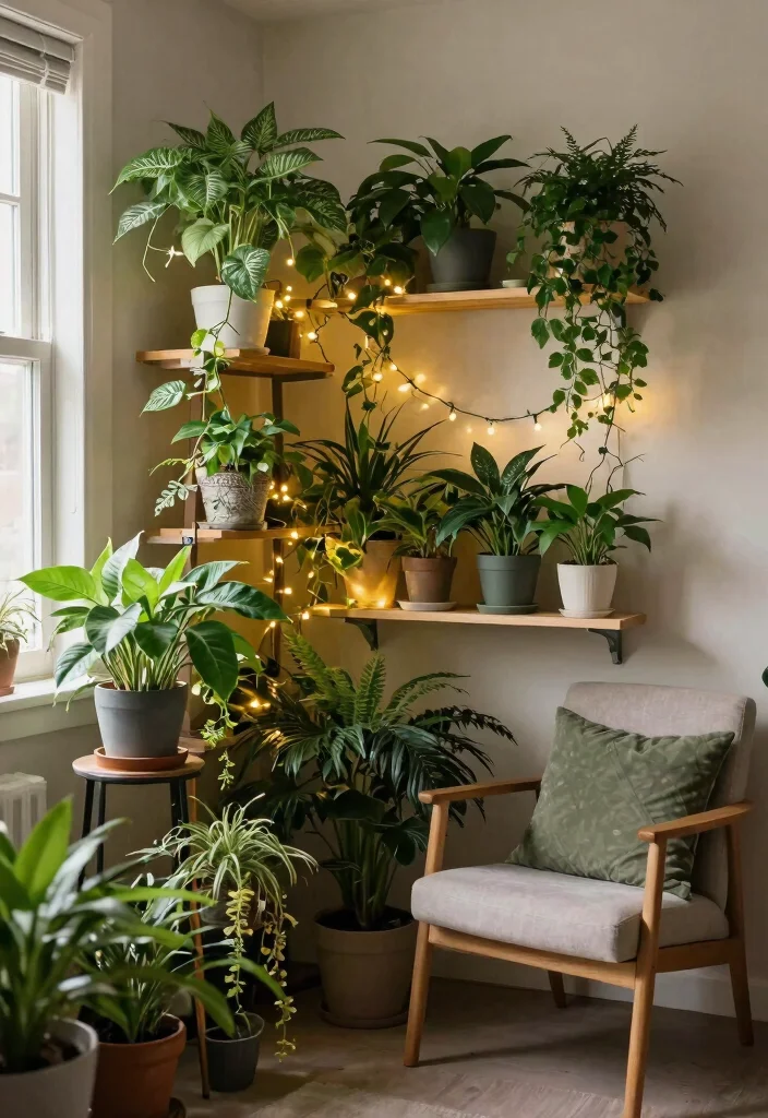 15 Aesthetic Plant Stand Decor Ideas to Personalize Your Space 13. Corner Plant Nook 0