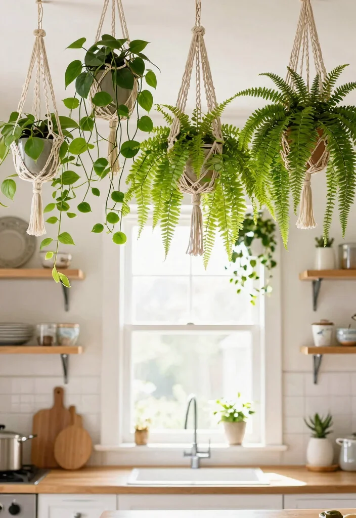 15 Aesthetic Plant Stand Decor Ideas to Personalize Your Space 5. Hanging Plant Displays 0