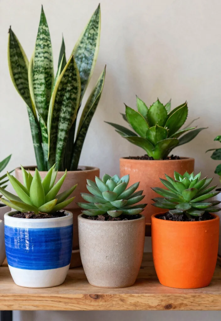 15 Aesthetic Plant Stand Decor Ideas to Personalize Your Space 7. Artistic Plant Potters 0