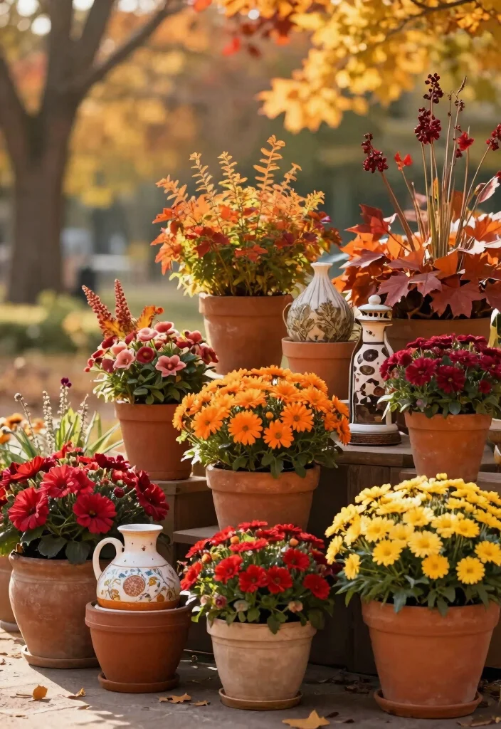 15 Beautiful Fall Outdoor Planter Ideas Autumn Colors 15. Seasonal Color Schemes 0