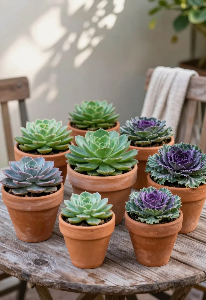 15 Beautiful Fall Outdoor Planter Ideas Autumn Colors 3. Terracotta and Succulents 0