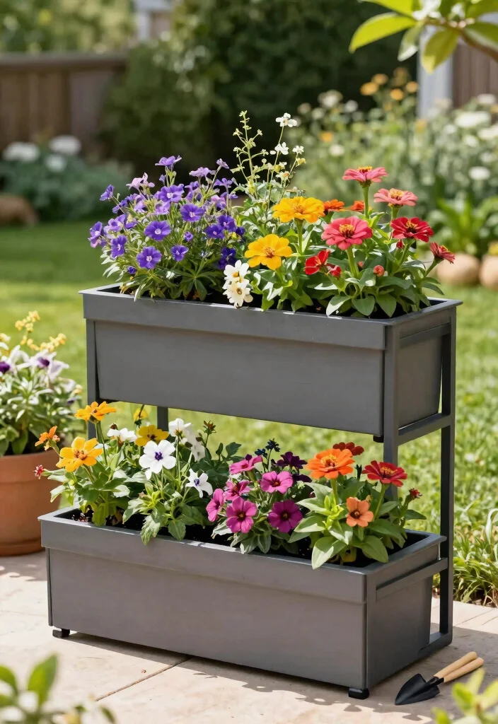 15 Best Flower Planter Concepts Outdoor Gardeners Love 12. Multi Tiered Planter Boxes 0