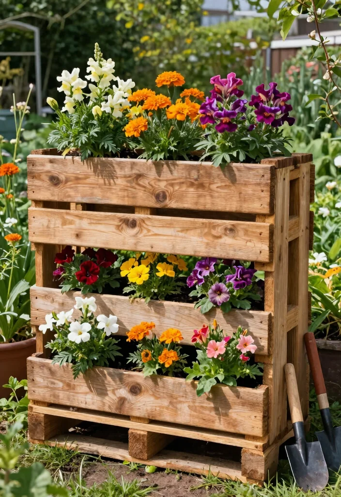 15 Best Flower Planter Concepts Outdoor Gardeners Love 6. Pallet Planters 0