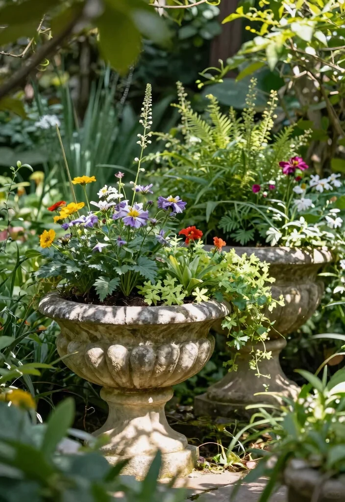 15 Best Outdoor Planter Decor Inspiration for Your Garden 14. Natural Stone Planters 0