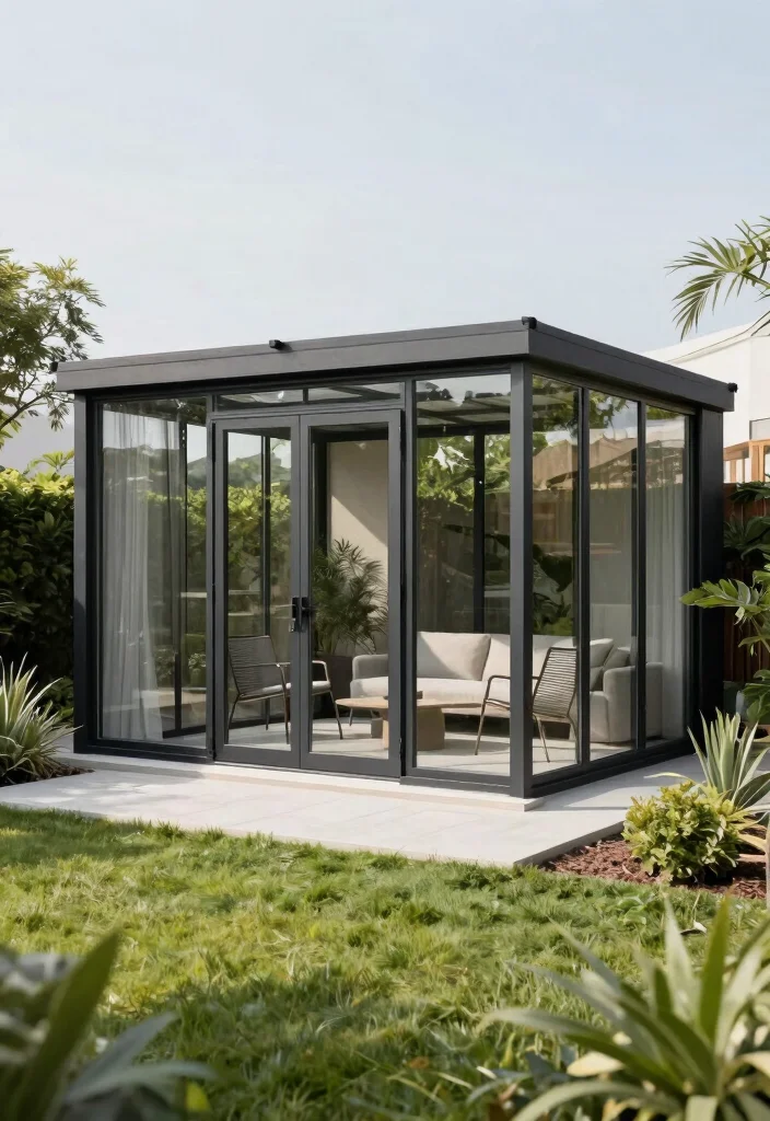 15 Best Sims 4 Garden Hut Ideas for Virtual Homeowners 2. Minimalist Beauty The Modern Shed 0