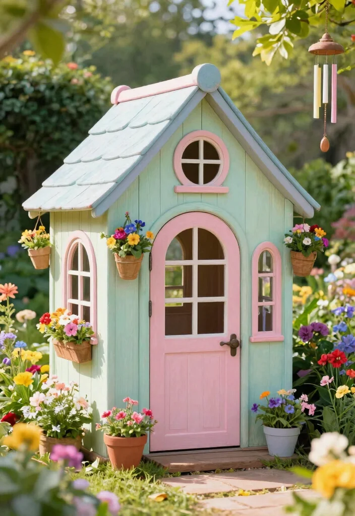 15 Best Sims 4 Garden Hut Ideas for Virtual Homeowners 3. Whimsical Wonderland Fairy Tale Shed 0