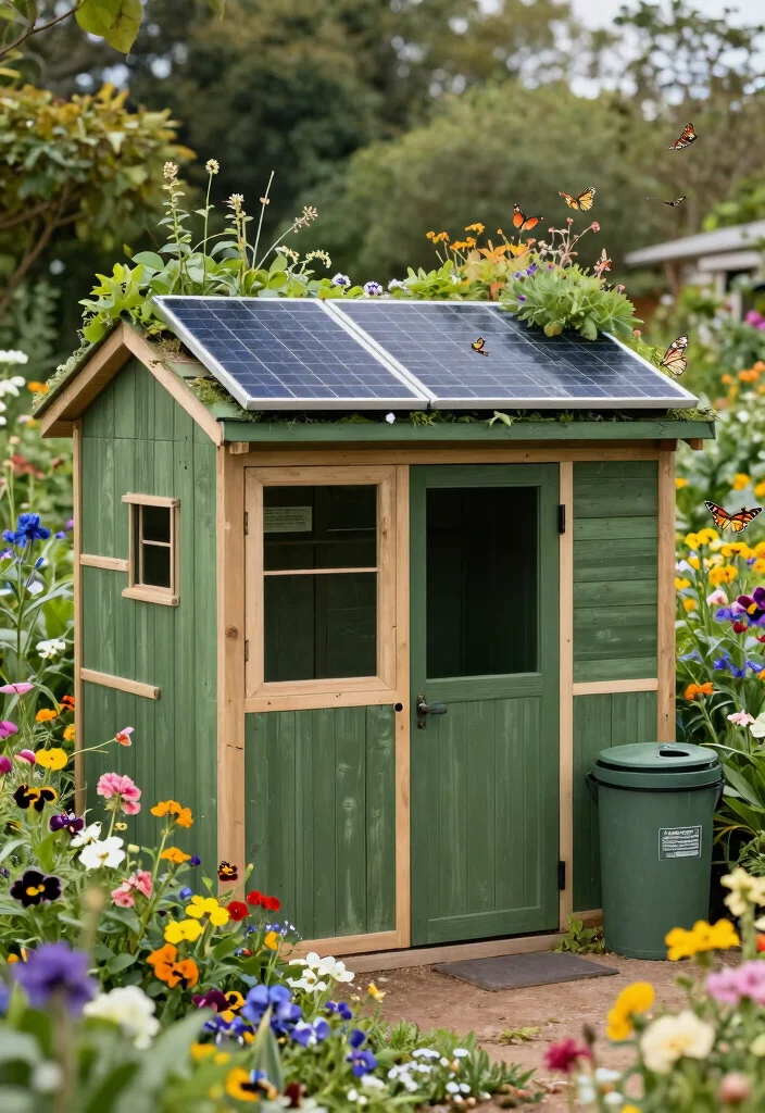 15 Best Sims 4 Garden Hut Ideas for Virtual Homeowners 4. Eco Friendly Oasis Sustainable Shed 0