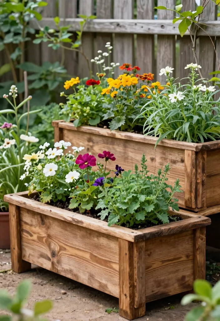 15 Trending 2024 Outdoor Planter Concepts You Need to See 12. Rustic Wooden Planters 0