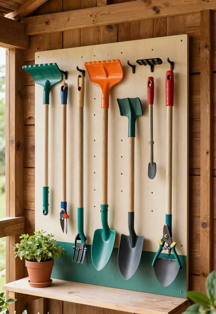 17 Genius Garden Shed Hacks for Storage Maintenance 1. Vertical Tool Organizer 0