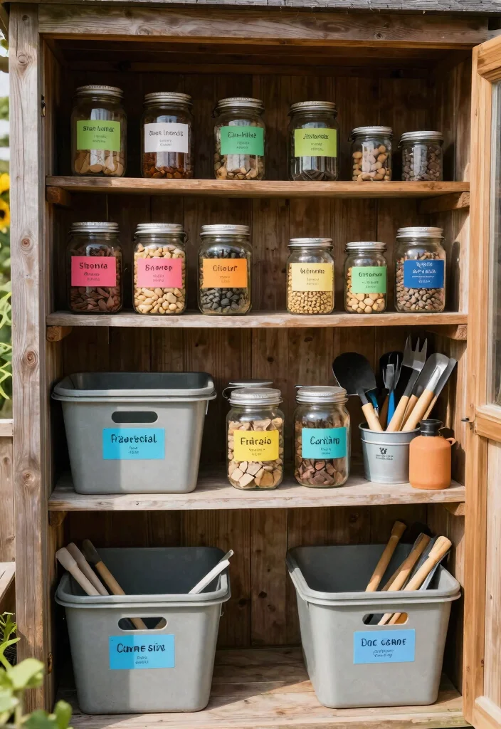 17 Genius Garden Shed Hacks for Storage Maintenance 16. Label Everything 0
