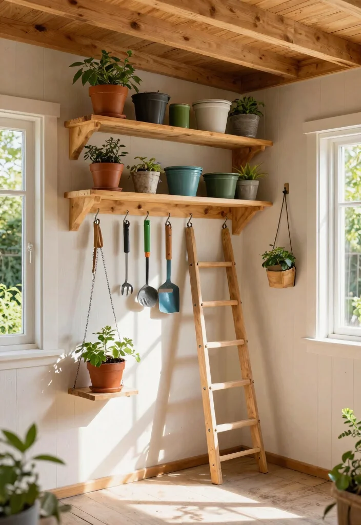 17 Genius Garden Shed Hacks for Storage Maintenance 3. Ceiling Storage Solutions 0