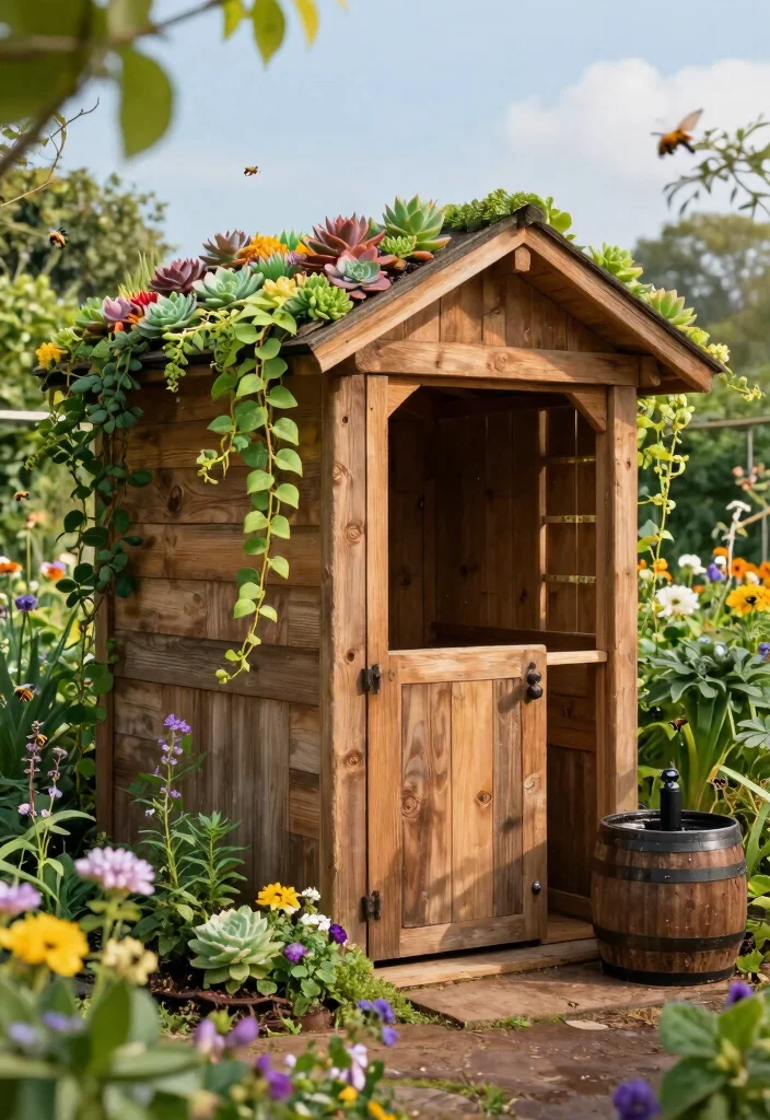 17 Stunning Garden Shed Ideas to Create Your Backyard Oasis 1. The Eco Friendly Wooden Shed 0