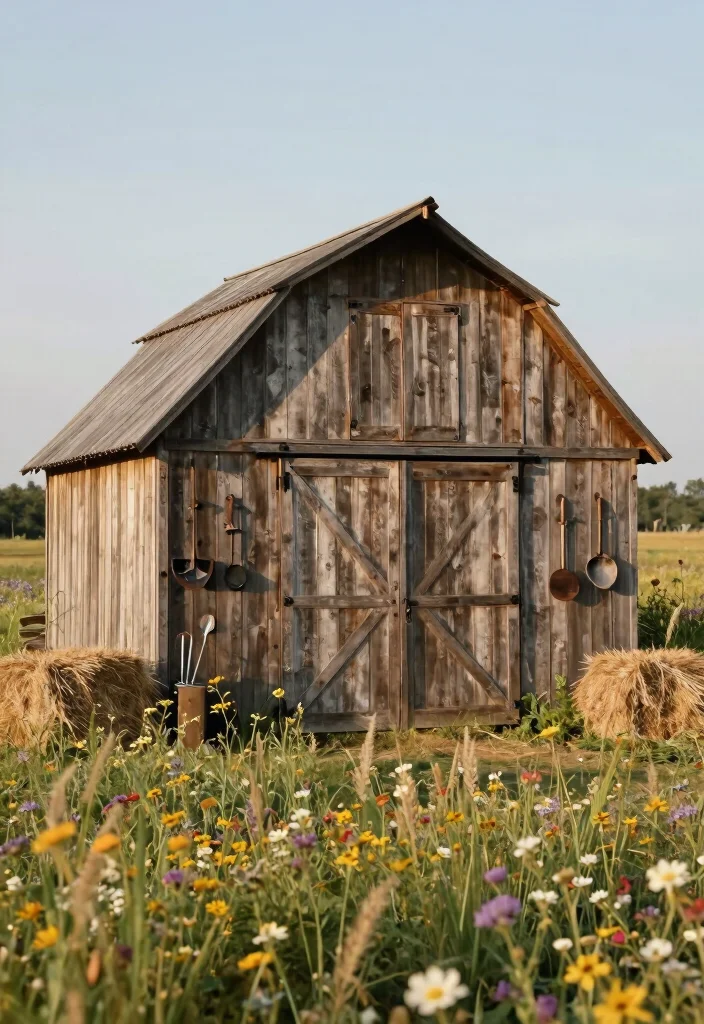 17 Stunning Garden Shed Ideas to Create Your Backyard Oasis 10. Vintage Barn Style Shed 0