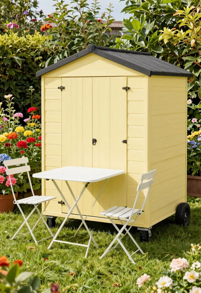 17 Stunning Garden Shed Ideas to Create Your Backyard Oasis 16. Portable Shed on Wheels 0