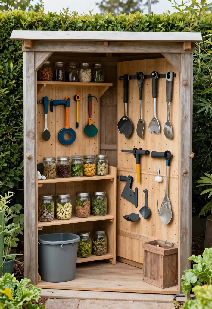 17 Stunning Garden Shed Ideas to Create Your Backyard Oasis 7. Tool Shed with Vertical Storage 0