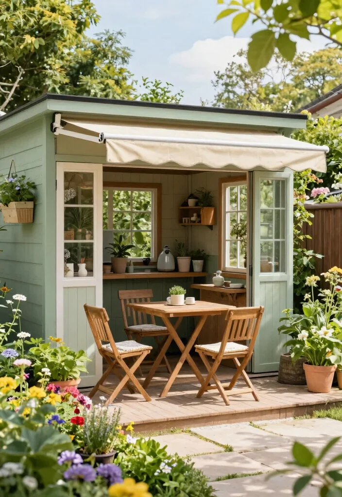 17 Stunning Garden Shed Ideas to Create Your Backyard Oasis 9. Shed with Outdoor Workspace 0