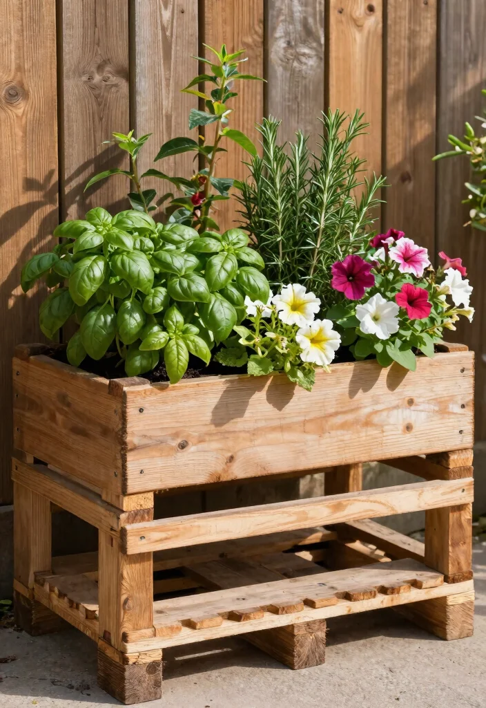 21 Stunning Outdoor Planter Ideas to Brighten Your Porch 1. Vertical Pallet Planter 0