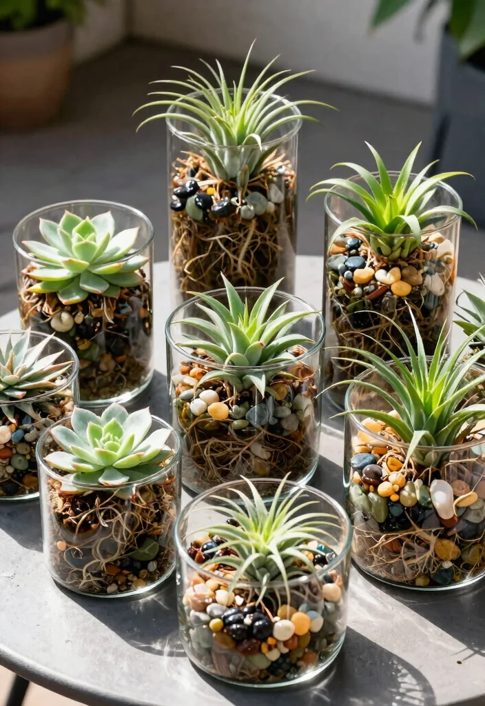 21 Stunning Outdoor Planter Ideas to Brighten Your Porch 16. Glass Container Gardens 0