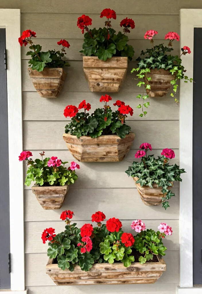 21 Stunning Outdoor Planter Ideas to Brighten Your Porch 4. Wall Mounted Planters 0