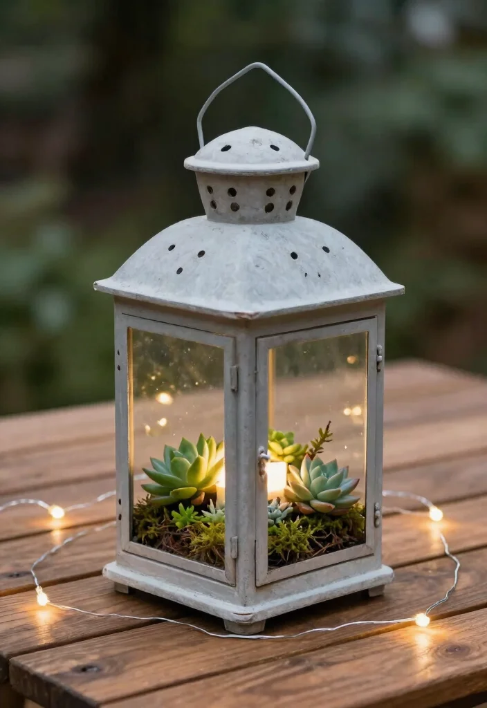 21 Stunning Outdoor Planter Ideas to Brighten Your Porch 7. Lantern Planters 0